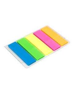 JELÖLŐCÍMKE MŰANYAG, 44X12 MM, 5X20 LAP, NEON SZÍN
