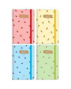 NOTESZ, PASTEL FRUITS, A/6, 96 LAPOS, VONALAS
