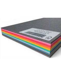 DEKOR KARTON A/4, LESSEBRO COLOURS, 225 GR 100 ÍV/CSOMAG, INTENZÍV MIX