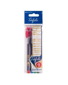 TŰFILC ICO TINTEN PEN FINELINER, 4 DB-OS, 4 KLF SZÍN