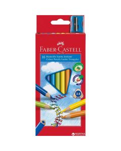 SZÍNES CERUZA FABER CASTELL 10 DB-OS  JUNIOR HÁROMSZÖGŰ