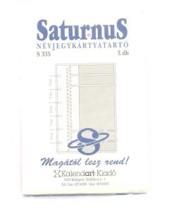 SATURNUS BETÉT S335 NÉVJEGYTARTÓ 3 DB-OS