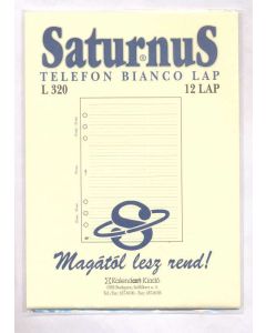 SATURNUS BETÉT L320 TELEFON BIANCO, CHAMOAR