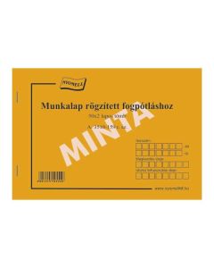 A.3510-159 MUNKALAP RÖGZÍTETT FOGPÓTLÁSHOZ, FEKVŐ 50X2 LAPOS, A/5