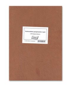 A.3510-173/A SZAKRENDELÉSI GYÓGYKEZELÉSI NAPLÓ, ÁLLÓ, 100 LAPOS, A/4