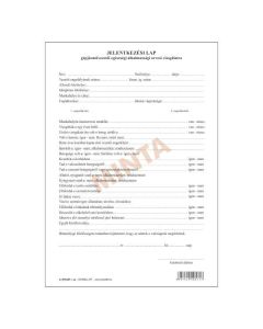 A.3510-267 JELENTKEZÉSI LAP A GÉPJÁRMŰ ALKALMASSÁGI ORVOSI VIZSGÁLATRA, ÁLLÓ, 2 O., A/4, 1+1 SZÍN