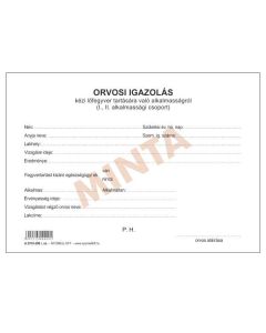 A.3510-290 ORVOSI IGAZOLÁS KÉZI LŐFEGYVER TARTÁSÁHOZ