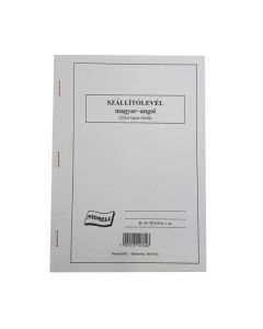 B.10-78/V/4/A ANGOL-MAGYAR SZÁLLÍTÓLEVÉL, A/5, ÁLLÓ, 25*4 LAPOS