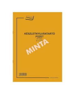 B.12-177 KÉSZLETNYILVÁNTARTÓ FÜZET, ÁLLÓ, 50 LAPOS, A/4,