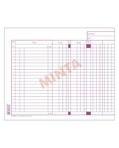 B.13-80/L SZÁMLALAP LILA 210*250 MM, FEKVŐ 120 G/M2 OFSZET