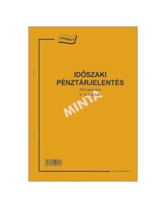 B.13-20/UJ IDŐSZAKI PÉNZTÁRJELENTÉS, 25X2 PÉLDÁNYOS, A/4
