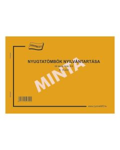 B.15-403 NYUGTATÖMBÖK NYILVÁNTARTÁSA 50 LAPOS, 70 G/M2 OFSZET, A/5