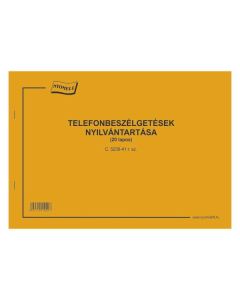 C.5230-41 TELEFONBESZÉLGETÉSEK NYILVÁNTARTÁSA