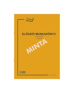 C.5230-58 ELŐADÓI MUNKAKÖNYV, 20 LAPOS, ÁLLÓ, A/4