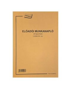 C.5230-315 ELŐADÓI MUNKANAPLÓ, ÁLLÓ, 20 LAPOS, A/4