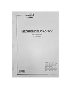 C.9053-19/V MEGRENDELŐKÖNYV, 25X3 PÉLDÁNY, A/4