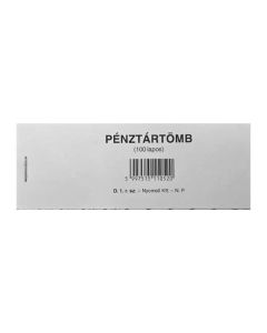D.1 PÉNZTÁRTÖMB, 100 LAPOS, 135X50 MM