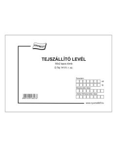 D.TEJ 141/V TEJSZÁLLÍTÓ LEVÉL, 50x2 PÉLDÁNYOS, A/5