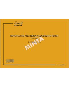D.E.800/2004 BEVÉTELI ÉS KÖLTSÉGNYILVÁNTARTÓ FÜZET