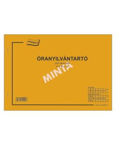 D.F.60/V ÓRANYILVÁNTARTÓ, 25X3 PÉLDÁNYOS, A/4
