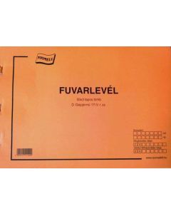D.GÉPJÁRMŰ 17/V FUVARLEVÉL, 50X3 LAPOS, A/4