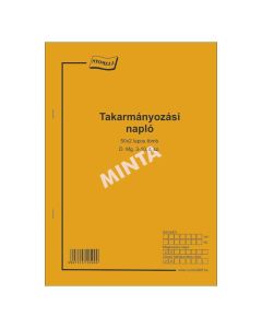D.MG.3-10/V TAKARMÁNYOZÁSI NAPLÓ, 50X2 PÉLDÁNYOS, A/3