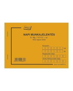D.MG.7-011/V NAPI MUNKAJELENTÉS, A/6
