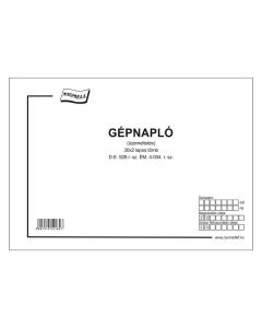 D.E.928/V /E.3028 GÉPNAPLÓ 30X2 LAPOS, A/4, FEKVŐ
