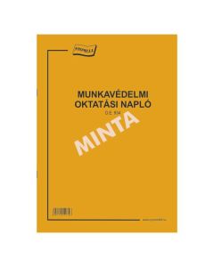 D.E.934 MUNKAVÉDELMI OKTATÁSI NAPLÓ  A/4, 48 OLDAL+BORÍTÓ, 1+1 SZÍN
