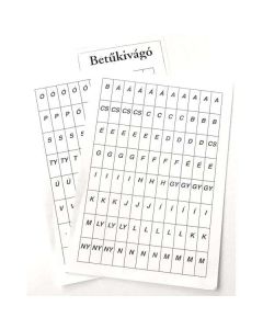 BETŰKIVÁGÓ, 2 DB-OS