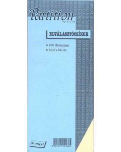 ELVÁLASZTÓCSÍK 10,5*24CM, PARTITION, 100 DB/CSOM, NYOMELL