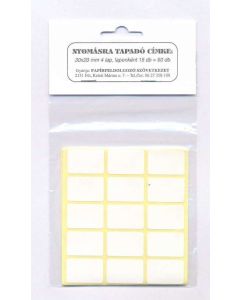 ÖNTAPADÓS CIMKE 30X20 MM 60DB/TASAK
