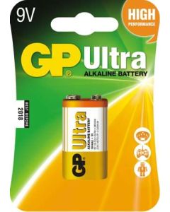 ELEM GP ULTRA ALKÁLI 9V, 6LF22/GP1604AU-5U1/6LR61GP1604SU-C1, 1DB/BLISZTER