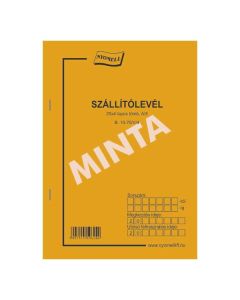 B.10-70/V/4/ÚJ SZÁLLÍTÓLEVÉL, 25X4 PÉLDÁNYOS, A/5