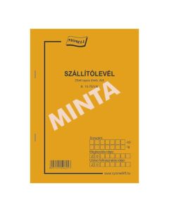 B.10-70/V/6/ÚJ SZÁLLÍTÓLEVÉL, 25X6 PÉLDÁNYOS, A/5