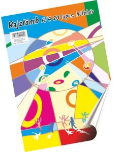 RAJZTÖMB, A/4, 20 LAPOS NYOMELL