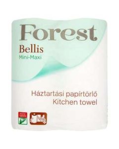 HÁZTARTÁSI PAPÍRTÖRLŐ BELLIS MINI-MAXI 2TEKERCS/CSOM. 3RÉTEGŰ