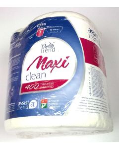 HÁZTARTÁSI PAPÍRTÖRLŐ BELSŐ ADAGOLÁSÚ MAXI CLEAN 2RÉT.FEHÉR,400LAP