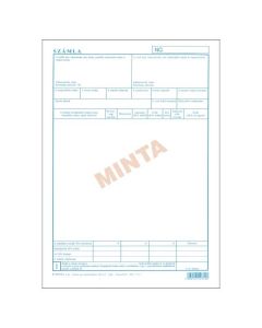 B.10-01/B/V BONTOTT SORSZ. SZÁMLA, A/4, ÁLLÓ, 5 PLD