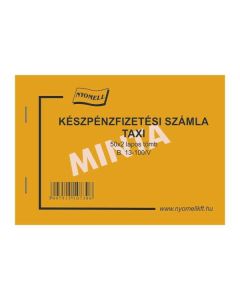 B.13-100/V TAXIS SZÁMLA, 50X2 PÉLDÁNYOS, A/6