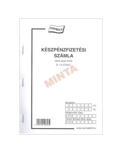 B.13-373/A/V KP. SZÁMLA, 50x3 PÉLDÁNYOS, A/5