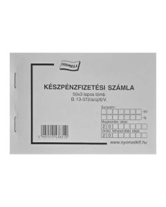 B.13-372/A/ÚJ/6/V KP.SZÁMLA, 50*3 LAPOS, A/6