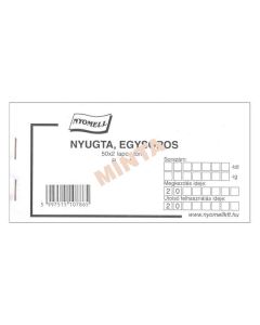 B.15-40/V NYUGTA EGYSOROS, 50X2 PÉLDÁNYOS, 140X70 MM