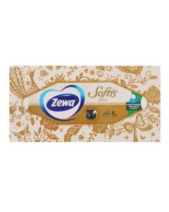 PAPÍRZSEBKENDŐ ZEWA DOBOZOS SOFTIS, 4 RÉTEGŰ, STYLE ILLATMENTES