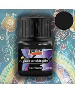 ÜVEG ÉS PORCELÁNFESTÉK 30ML FEKETE