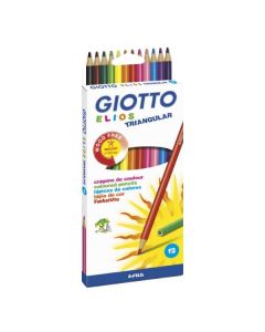 SZÍNES CERUZA GIOTTO/FILA 12DB-OS  ELIOS, HÁROMSZÖGLETŰ