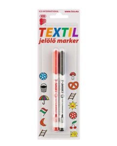 TEXTILFILC T-SHIRT, M2, FEKETE+PIROS
