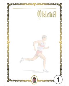 OKLEVÉL/EMLÉKLAP A/4 NYOMELL, A4-001