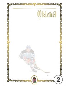 OKLEVÉL/EMLÉKLAP A/4 NYOMELL, A4-002