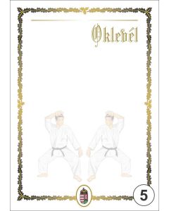 OKLEVÉL/EMLÉKLAP A/4 NYOMELL, A4-005